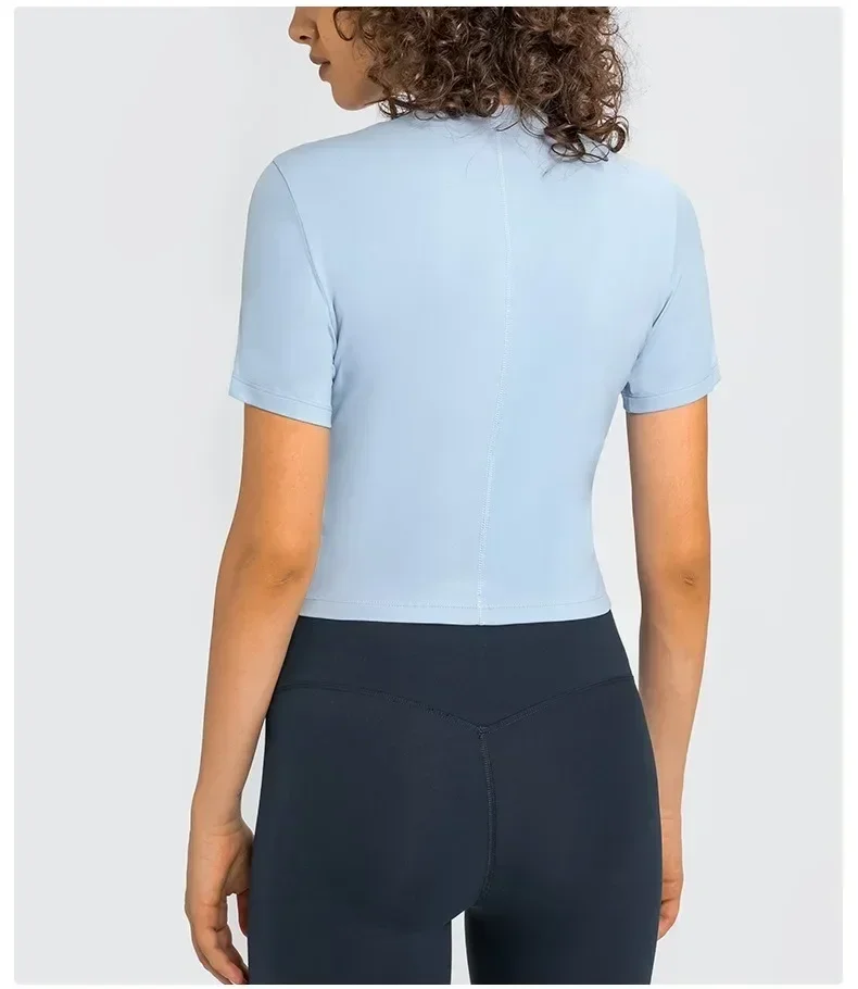 Lemon Women Round Neck Fitness Short Sleeve T -shirt Crop Top Quick Drying Short Yoga Shirt Sport Comprehensive Training Jogging
Lemon Women Round Neck Fitness Short Sleeve T -shirt Crop Top Quick Drying Short Yoga Shirt Sport Comprehensive Training Jogging