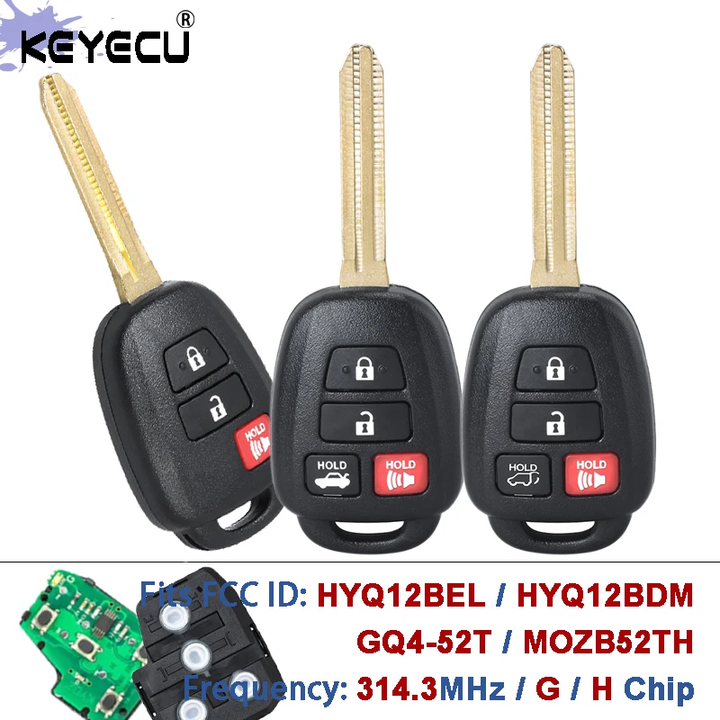 KEYECU HYQ12BEL HYQ12BDM GQ4-52T MOZB52TH 314,3 МГц G H чип дистанционный брелок для Scion FR-S Toyota Rav4 Corolla Camry Tacoma Prius
KEYECU HYQ12BEL HYQ12BDM GQ4-52T MOZB52TH 314,3 МГц G H чип дистанционный брелок для Scion FR-S Toyota Rav4 Corolla Camry Tacoma Prius