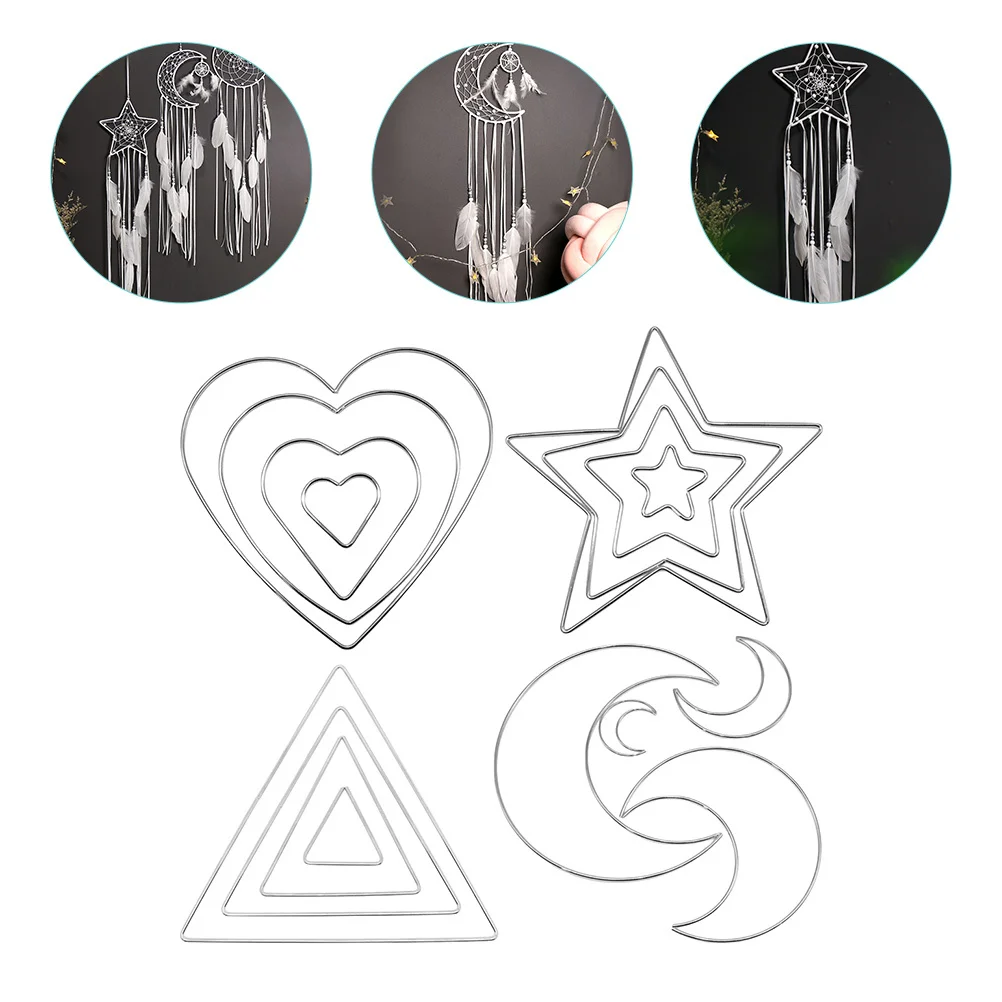 16Pcs Dream Catcher Metal Hoops Iron Rings DIY Wreath Making Supplies Wall Hanging Crafts Materials for Home Decoration
16Pcs Dream Catcher Metal Hoops Iron Rings DIY Wreath Making Supplies Wall Hanging Crafts Materials for Home Decoration