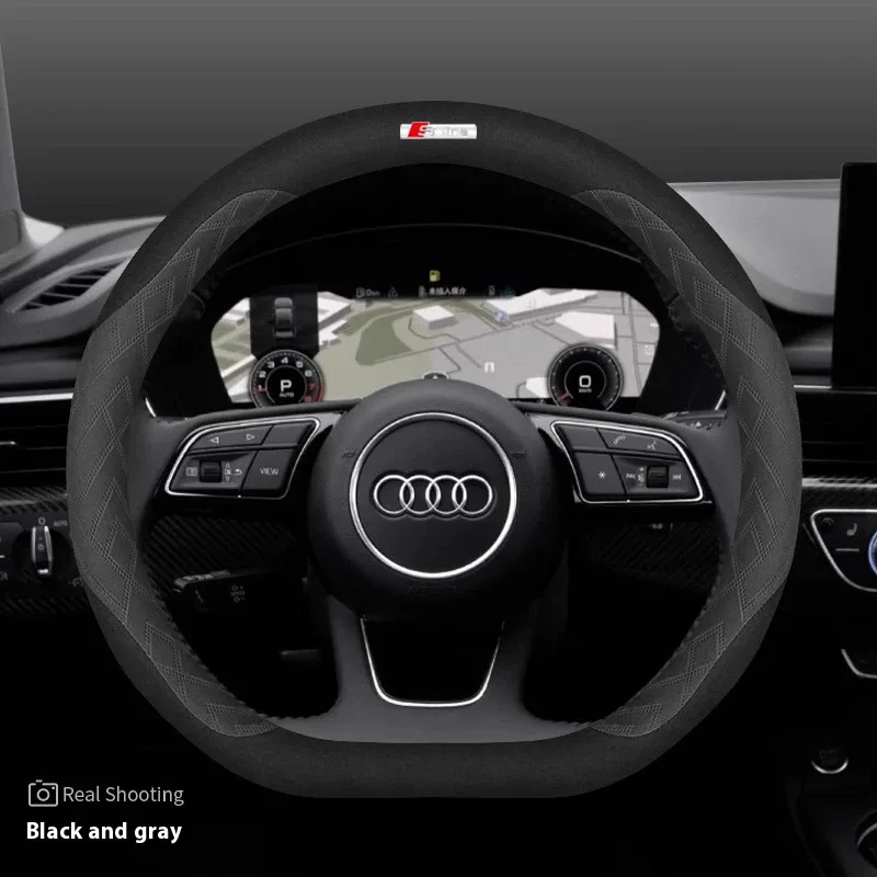 Car Steering Wheel Cover For Audi ABT A1 A2 A3 A4 A5 A6 A7 A8 Q2 Q3 Q4 Q5 Q7 Q8 TT RS3 RS4 RS5 RS6 RS7 S3 S4 S5 S6 S7 S8 S line
Car Steering Wheel Cover For Audi ABT A1 A2 A3 A4 A5 A6 A7 A8 Q2 Q3 Q4 Q5 Q7 Q8 TT RS3 RS4 RS5 RS6 RS7 S3 S4 S5 S6 S7 S8 S line