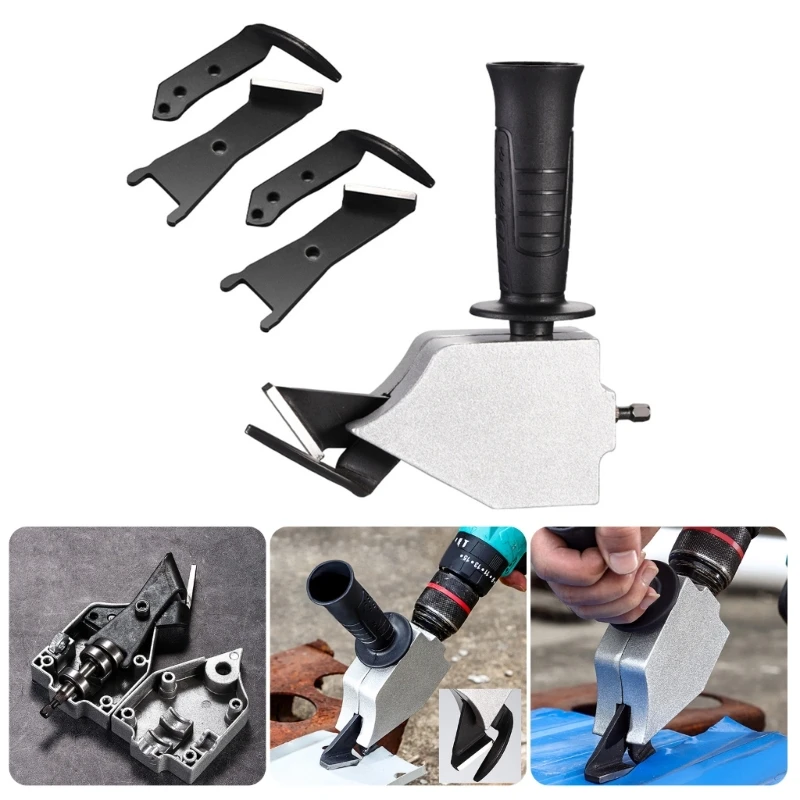 Professional Hex Shank Metal Cutter Attachment Converts Cordless Drill to Efficient Shear Tool for Clean Cuts 37JD
Professional Hex Shank Metal Cutter Attachment Converts Cordless Drill to Efficient Shear Tool for Clean Cuts 37JD