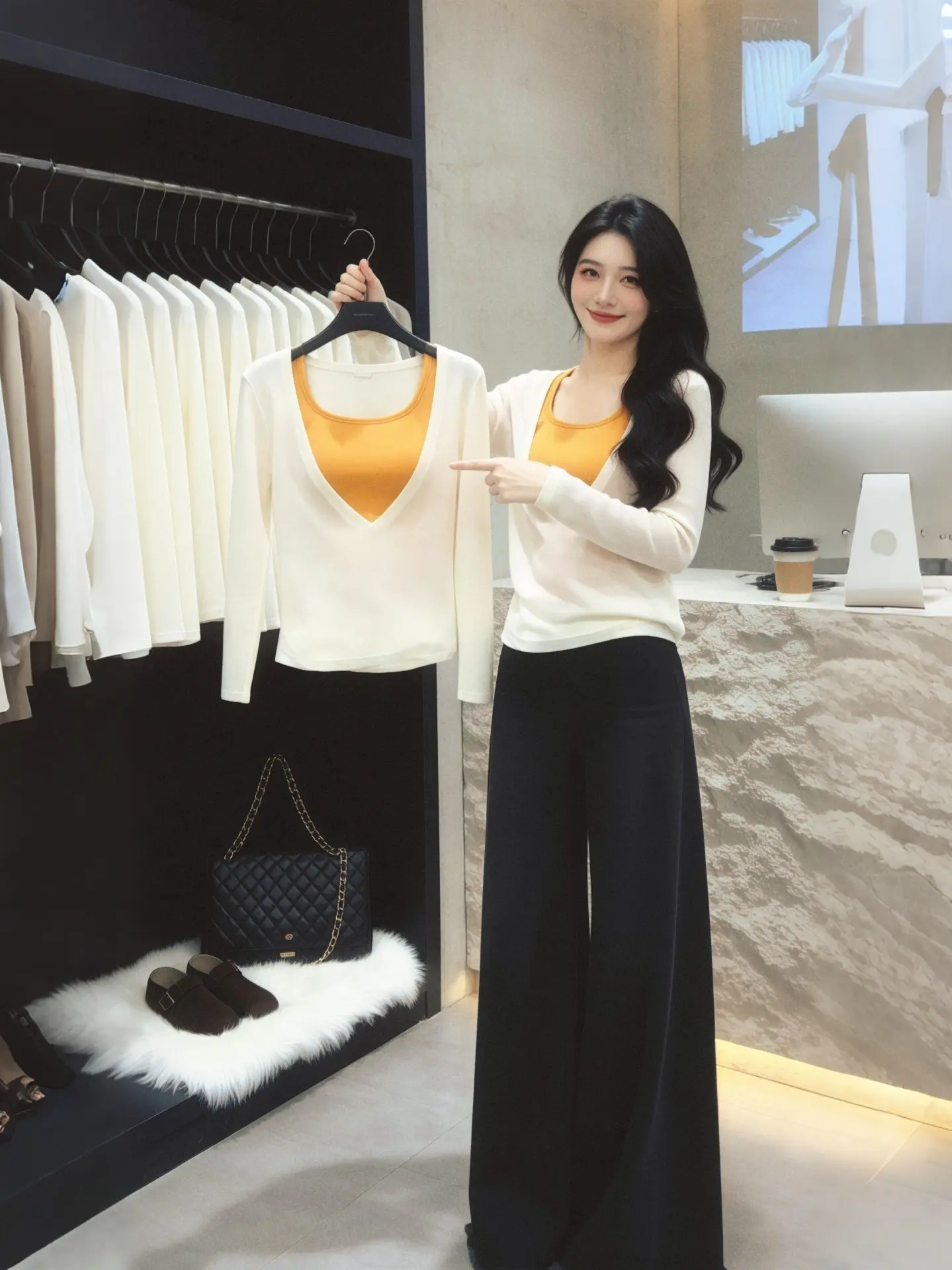 Elegant Long Sleeve Women's Vest Top Summer New Style Beautiful Sun Protection Two-Piece Set Breathable Lightweight V-Neck Ca...
Elegant Long Sleeve Women's Vest Top Summer New Style Beautiful Sun Protection Two-Piece Set Breathable Lightweight V-Neck Ca...