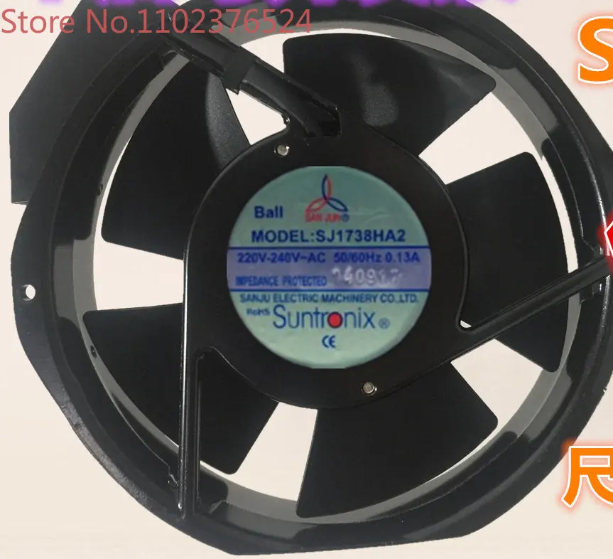 Оригинальный шариковый вентилятор SANJUN SJ1738HA2 220V 0.13A 17238
Оригинальный шариковый вентилятор SANJUN SJ1738HA2 220V 0.13A 17238