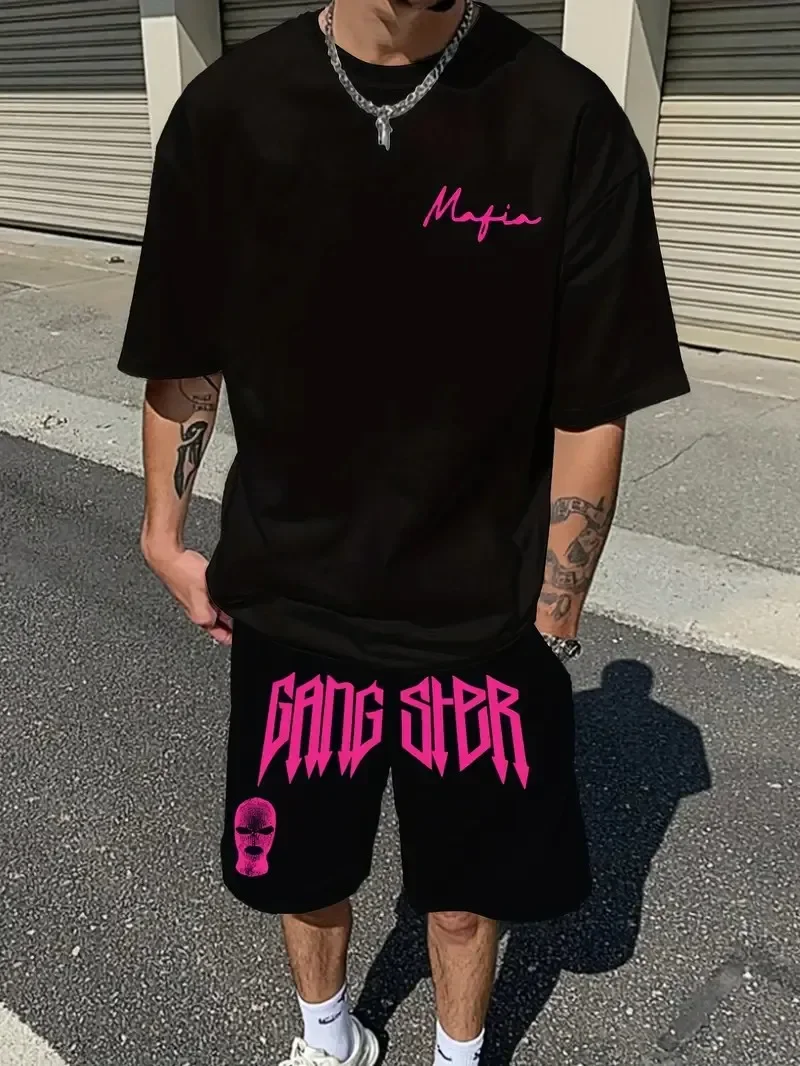 Simple Men's T-shirts Shorts 2-piece Set Minimalist Casual Loose Sports Short Sleeve Shorts Set Holiday Men's Clothing
Simple Men's T-shirts Shorts 2-piece Set Minimalist Casual Loose Sports Short Sleeve Shorts Set Holiday Men's Clothing