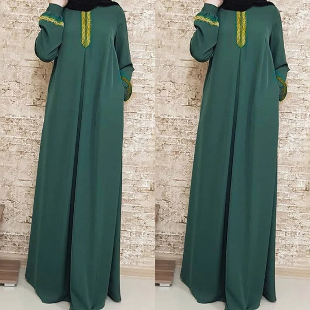 Stylish Dress Female's Clothes Abaya Prayer Maxi Dress Ladies Arab Robe Long Sleeve Muslim Dresses O-Neck Collar
Stylish Dress Female's Clothes Abaya Prayer Maxi Dress Ladies Arab Robe Long Sleeve Muslim Dresses O-Neck Collar
