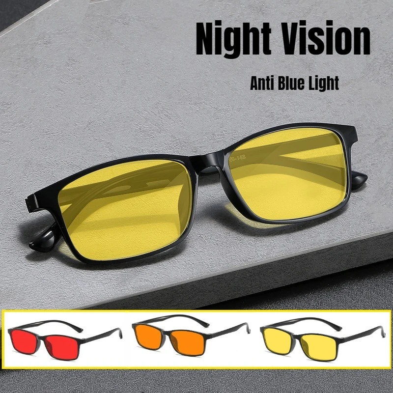 2026 New Unisex Fashionable Square-Frame Night Vision Glasses Ultra-Lightweight TR90 Blue Light Blocking Glasses Gaming Glasses
2026 New Unisex Fashionable Square-Frame Night Vision Glasses Ultra-Lightweight TR90 Blue Light Blocking Glasses Gaming Glasses