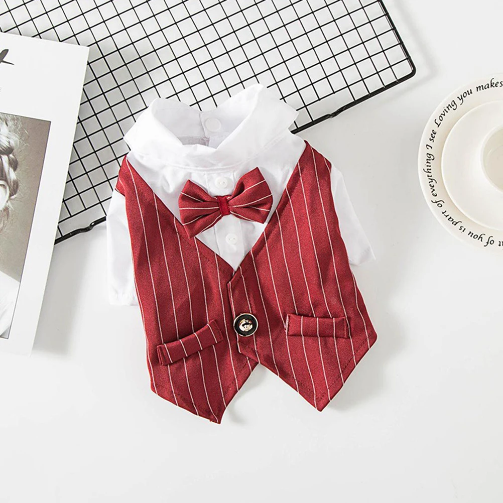 Dog Suit Pet Clothes Gentleman Style Durable Comfortable Easy Clean Wedding Party Photo Dog Dress Costumes
Dog Suit Pet Clothes Gentleman Style Durable Comfortable Easy Clean Wedding Party Photo Dog Dress Costumes