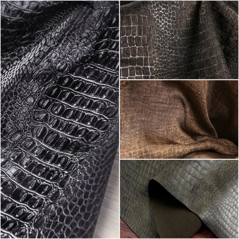 3D Embossed Crocodile Snake Textured PU Leather Fabric Creative Designer Leather Jackets Coats Bags Material for DIY Clothing
3D Embossed Crocodile Snake Textured PU Leather Fabric Creative Designer Leather Jackets Coats Bags Material for DIY Clothing