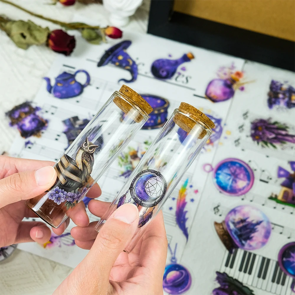 10/30/50pcs Purple Magic Transparent Stickers PET Decal Decoration DIY Scrapbook Luggage Laptop Phone Cartoon Waterproof Sticker
10/30/50pcs Purple Magic Transparent Stickers PET Decal Decoration DIY Scrapbook Luggage Laptop Phone Cartoon Waterproof Sticker