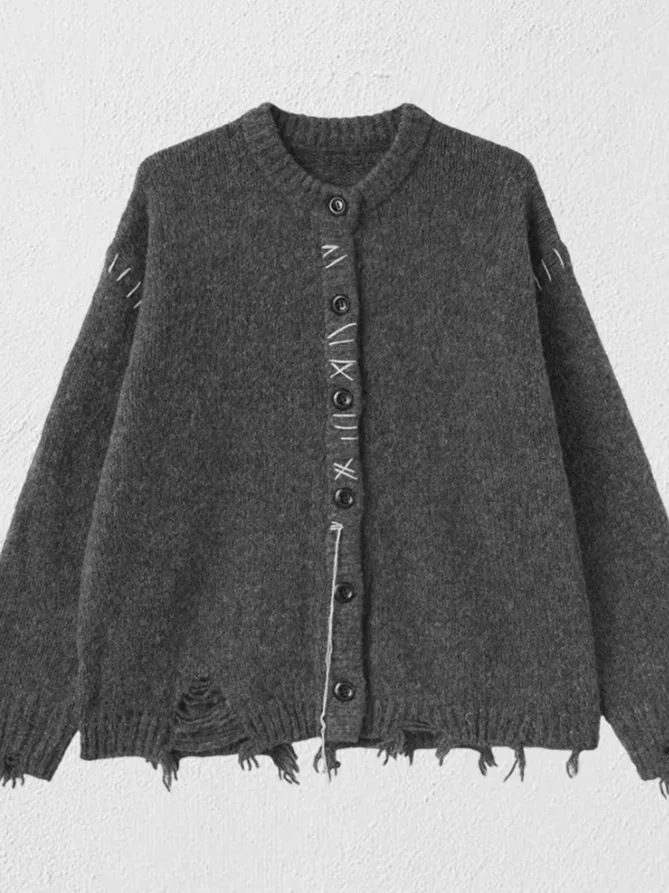 Новый свободный универсальный вязаный кардиган большого размера (до 300 фунтов) для осени и зимы, в стиле французской моды.
Новый свободный универсальный вязаный кардиган большого размера (до 300 фунтов) для осени и зимы, в стиле французской моды.