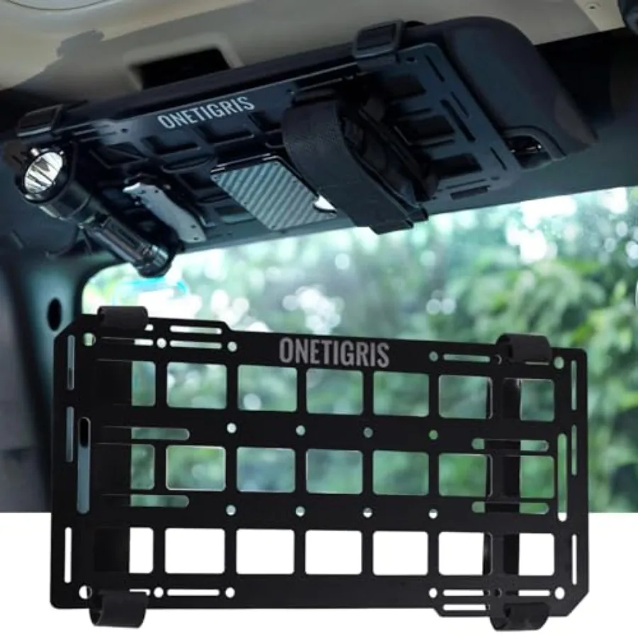 Rigid Car Sun Visor Organizer, Fiberglass MOLLE Visor Panel Pack Tactical Overhead EDC Storage for Truck, SUV, Jeep and Emergen
Rigid Car Sun Visor Organizer, Fiberglass MOLLE Visor Panel Pack Tactical Overhead EDC Storage for Truck, SUV, Jeep and Emergen