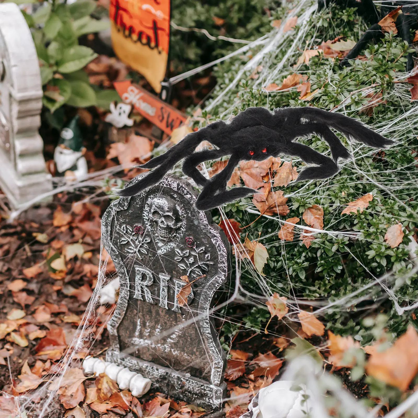 2 Pcs Giant Spider Halloween Decorations Spiders Scary Prank Toy Fake Party Artificial Props Realistic
2 Pcs Giant Spider Halloween Decorations Spiders Scary Prank Toy Fake Party Artificial Props Realistic