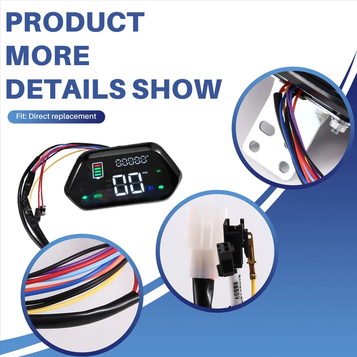 X07A 48V 60V 72V LED Display Meter Control Panel Motor Controller Display for E-Bikes Scooter
X07A 48V 60V 72V LED Display Meter Control Panel Motor Controller Display for E-Bikes Scooter