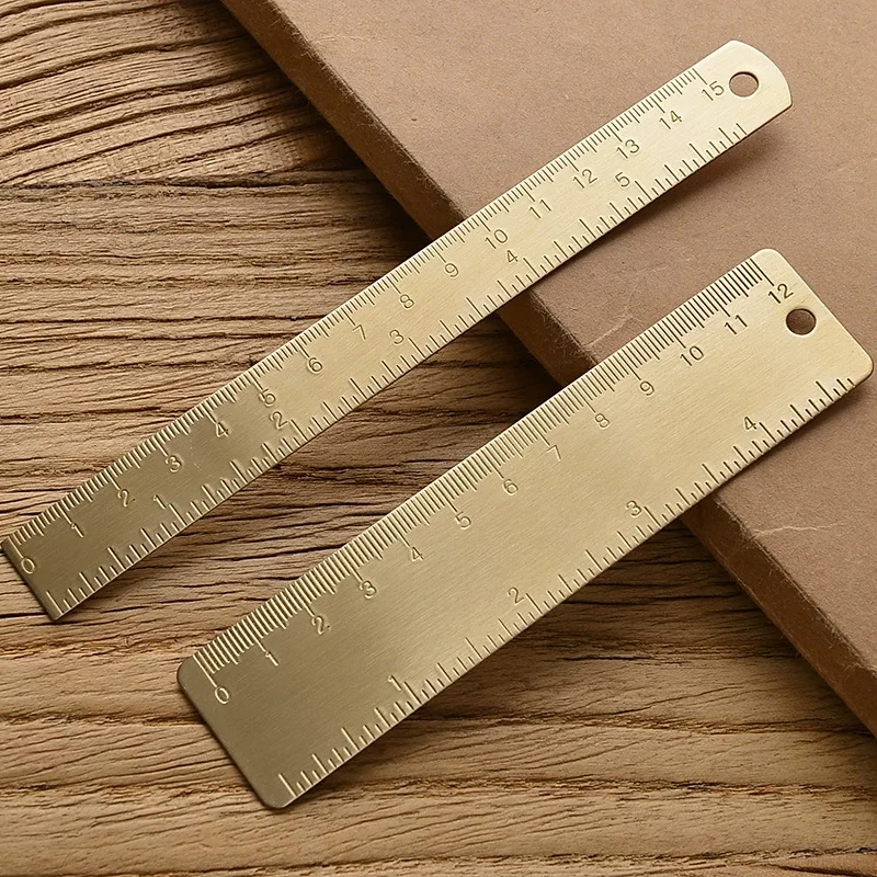 Vintage Brass Straight Ruler Creative Metal Triangle Ruler Protractor Stationery Measuring Tool School Supplies Multiple Lengths
Vintage Brass Straight Ruler Creative Metal Triangle Ruler Protractor Stationery Measuring Tool School Supplies Multiple Lengths