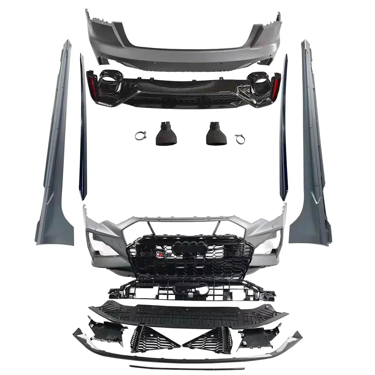 Good Quality Auto Parts Audi A6 2019-2020 Upgrade to RS6 Front Bumper with Grille Rear Bumper Lips
Good Quality Auto Parts Audi A6 2019-2020 Upgrade to RS6 Front Bumper with Grille Rear Bumper Lips