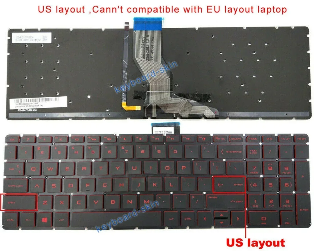 Новая американская клавиатура без рамки с подсветкой для ноутбуков серии HP 17-W 17-W0000 17-Wxxxx,15-AX 15-AX000 15-AXxxx,15-AN 15-ANxxx
Новая американская клавиатура без рамки с подсветкой для ноутбуков серии HP 17-W 17-W0000 17-Wxxxx,15-AX 15-AX000 15-AXxxx,15-AN 15-ANxxx