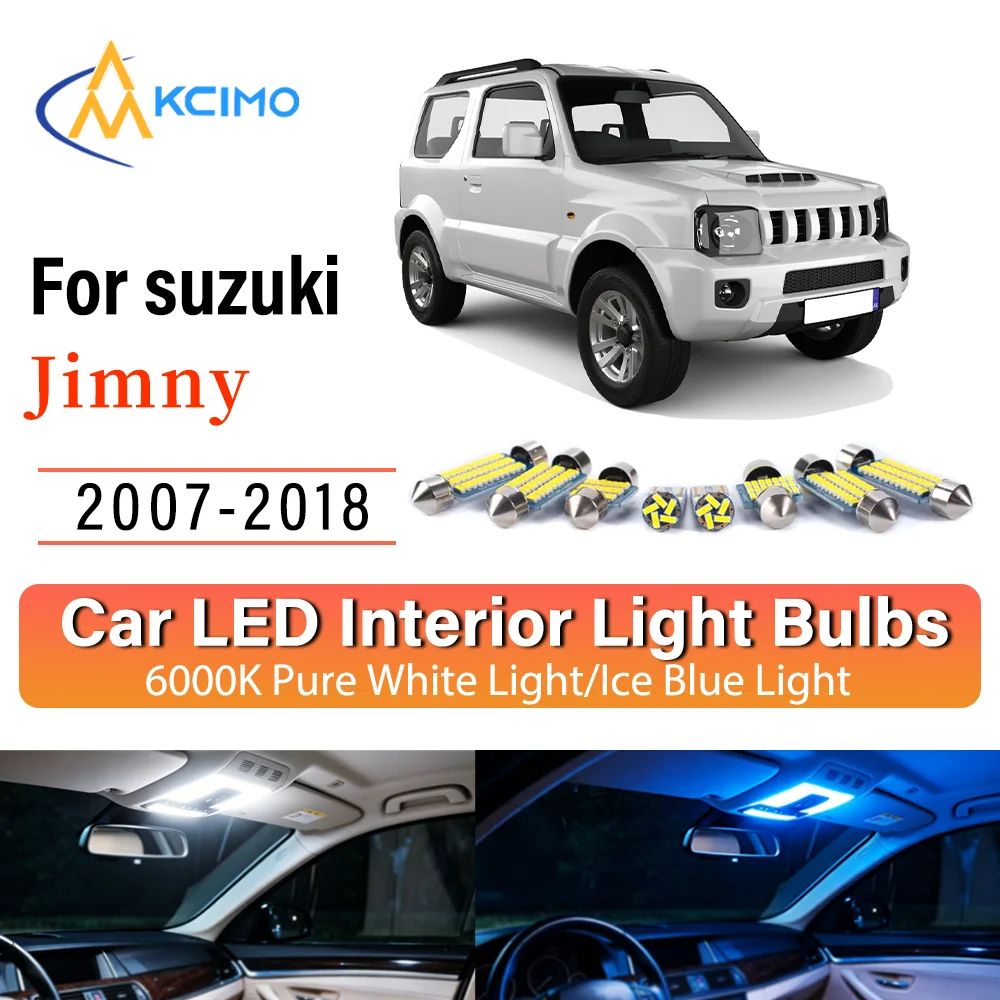 Interior Lighting Kit For suzuki Jimny 2007-2018 LED Bulbs for Dome Map Door Trunk License Plate Light
Interior Lighting Kit For suzuki Jimny 2007-2018 LED Bulbs for Dome Map Door Trunk License Plate Light