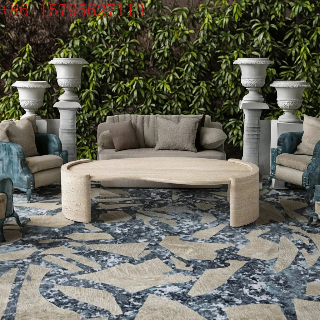 Modern Rome Style Rectangular Table Top for Hotel Use Customized Polished Travertine Coffee & Dining Table
Modern Rome Style Rectangular Table Top for Hotel Use Customized Polished Travertine Coffee & Dining Table