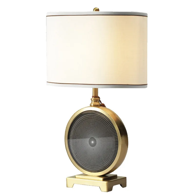 Nordic creative crystal round table lamp fabric lampshade modern hotel bedroom study warm interior decoration lamps
Nordic creative crystal round table lamp fabric lampshade modern hotel bedroom study warm interior decoration lamps
