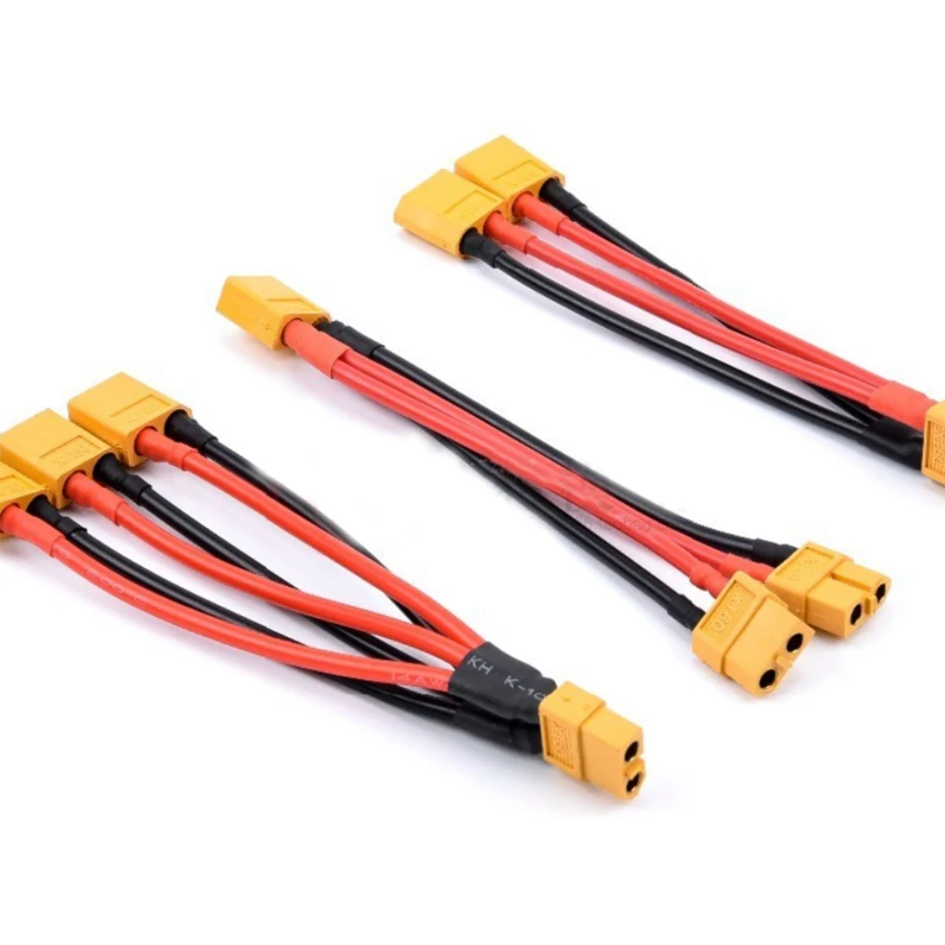XT60 Parallel Battery Connector 1 Male to 3 Female Cable Dual Extension Y Splitter Silicone Wire for Increase battery capacity
XT60 Parallel Battery Connector 1 Male to 3 Female Cable Dual Extension Y Splitter Silicone Wire for Increase battery capacity