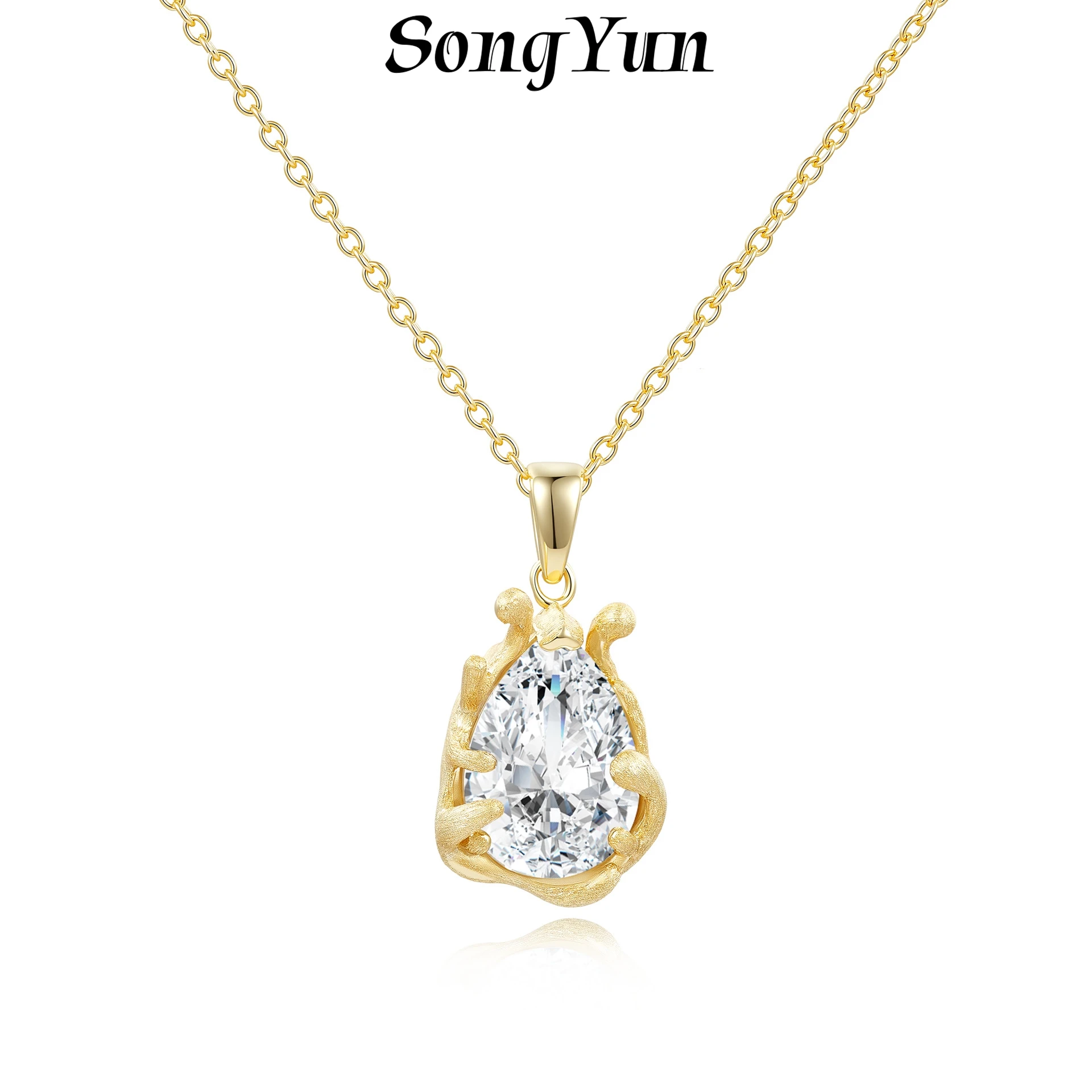 SongYun Jewelry 925 Sterling Silver Necklace Moissanite D Color VVS1 Fine Modern Sophisticated Pendants Diamond Accessories
SongYun Jewelry 925 Sterling Silver Necklace Moissanite D Color VVS1 Fine Modern Sophisticated Pendants Diamond Accessories