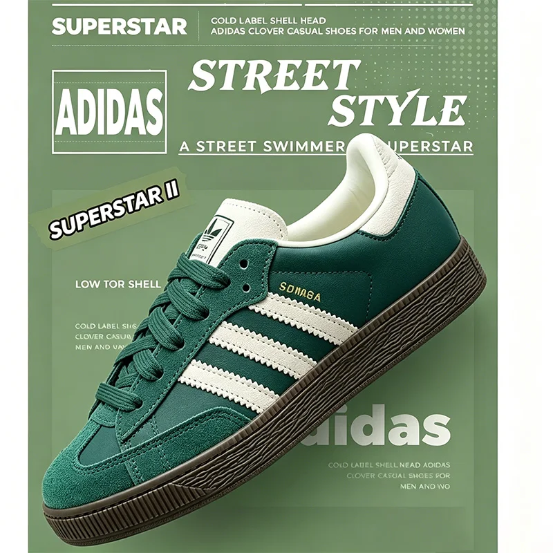 Adidas Originals Trefoil Unisex Low Top Sneakers Lightweight Wear Resistant Non Slip Breathable Daily Walking Shoes JI3215
Adidas Originals Trefoil Unisex Low Top Sneakers Lightweight Wear Resistant Non Slip Breathable Daily Walking Shoes JI3215