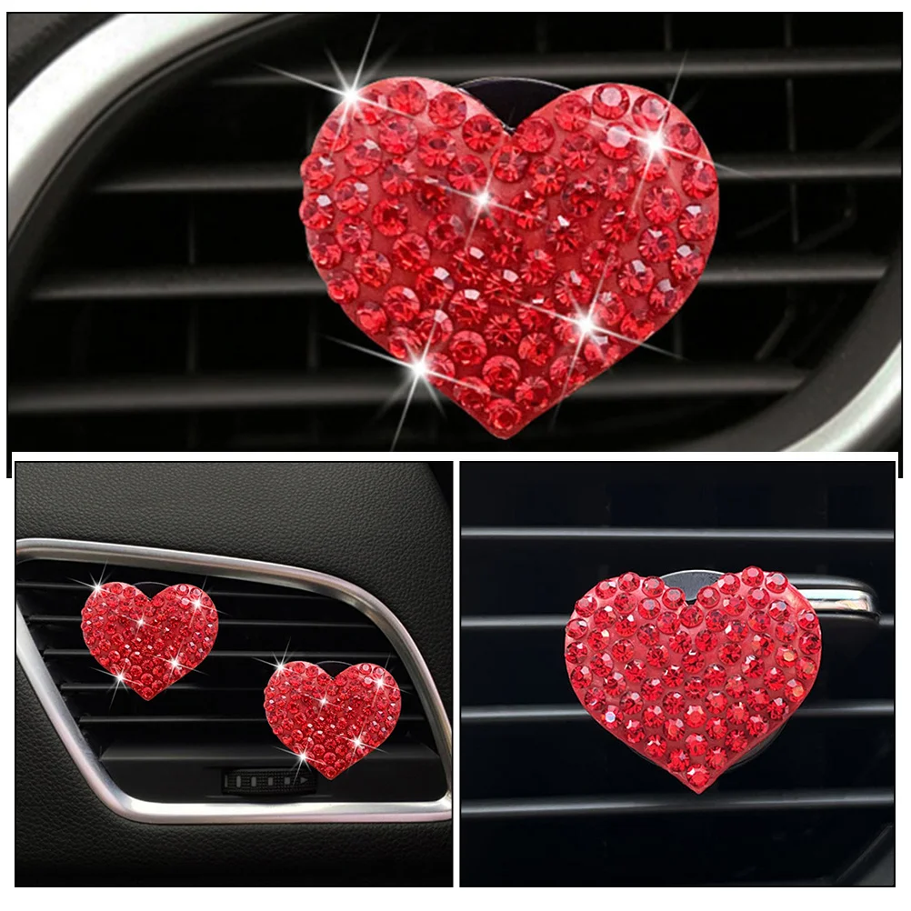 2Pcs Car Aroma Clip Heart Shaped Glass Material Durable Fragrant Elegant Romantic Car Interior Decoration Dashboard Decorations 
2Pcs Car Aroma Clip Heart Shaped Glass Material Durable Fragrant Elegant Romantic Car Interior Decoration Dashboard Decorations