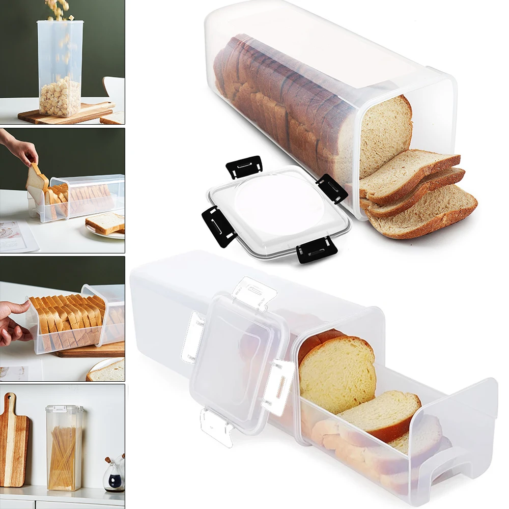 Waterproof Plastic Bread Box with Sealing Lid and Drawer Sandwich Pasta Plastic Storage Box Multigrain Jar Ящики 슬라이딩 수납함 브레드박스
Waterproof Plastic Bread Box with Sealing Lid and Drawer Sandwich Pasta Plastic Storage Box Multigrain Jar Ящики 슬라이딩 수납함 브레드박스