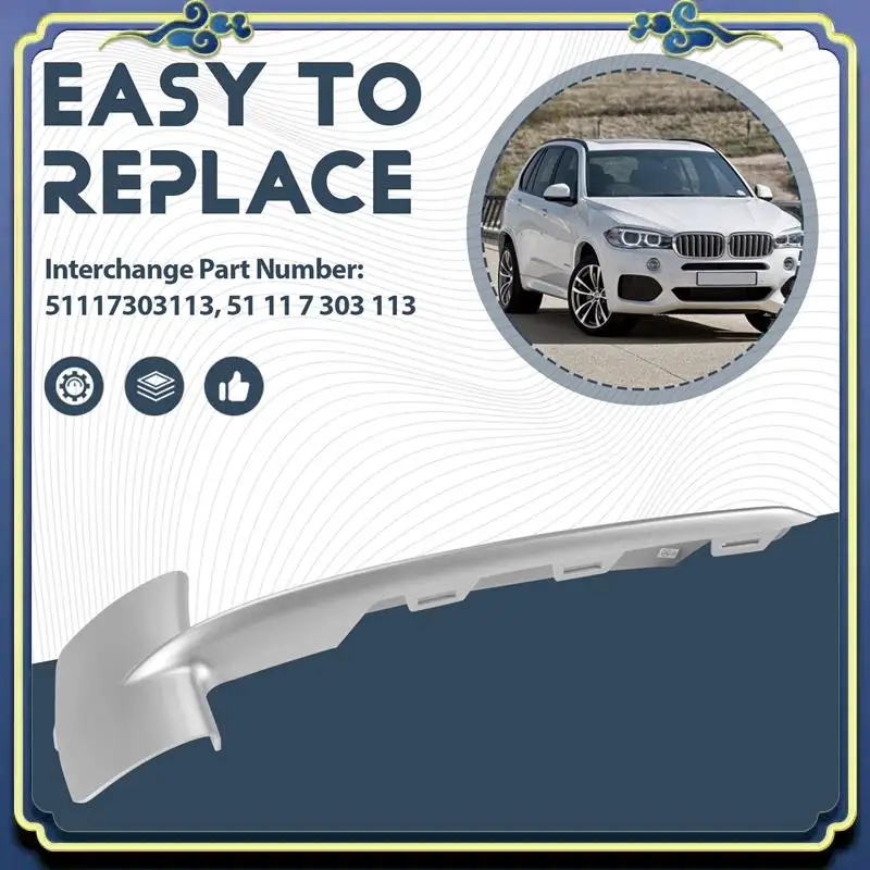 AU16-Chrome Front Bumper Grille Trim Molding 51117303114 For BMW X5 F15 35I 35Ix 35Dx 40Ex 2014 2015 2016 2017
AU16-Chrome Front Bumper Grille Trim Molding 51117303114 For BMW X5 F15 35I 35Ix 35Dx 40Ex 2014 2015 2016 2017