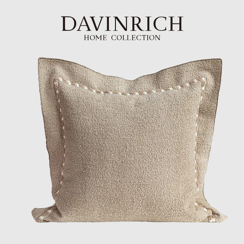 DAVINRICH Luxury Naples Euro Sham Hypnotizing And Elegant Pillow Greige Accents Cushion Cover 45x45cm Neutral Style Home Decor
DAVINRICH Luxury Naples Euro Sham Hypnotizing And Elegant Pillow Greige Accents Cushion Cover 45x45cm Neutral Style Home Decor