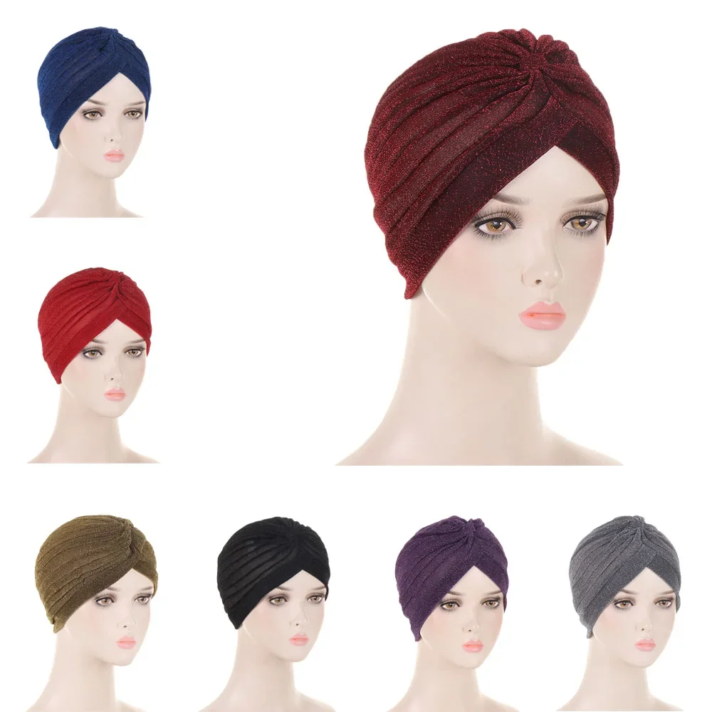 Indian Muslim Women Shiny Glitter Hijab Chemo Cap Inner Hat Arab Bonnet Pleated Underscarf Beanies Hair Loss Cover Turban Wraps
Indian Muslim Women Shiny Glitter Hijab Chemo Cap Inner Hat Arab Bonnet Pleated Underscarf Beanies Hair Loss Cover Turban Wraps