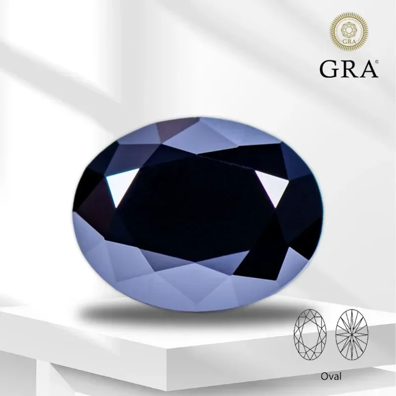 Wholesale Moissanite Gemstone Black Color Oval Cut Lab Grown Diamond for Charms Advanced Jewelry Making Materials with Certi
Wholesale Moissanite Gemstone Black Color Oval Cut Lab Grown Diamond for Charms Advanced Jewelry Making Materials with Certi