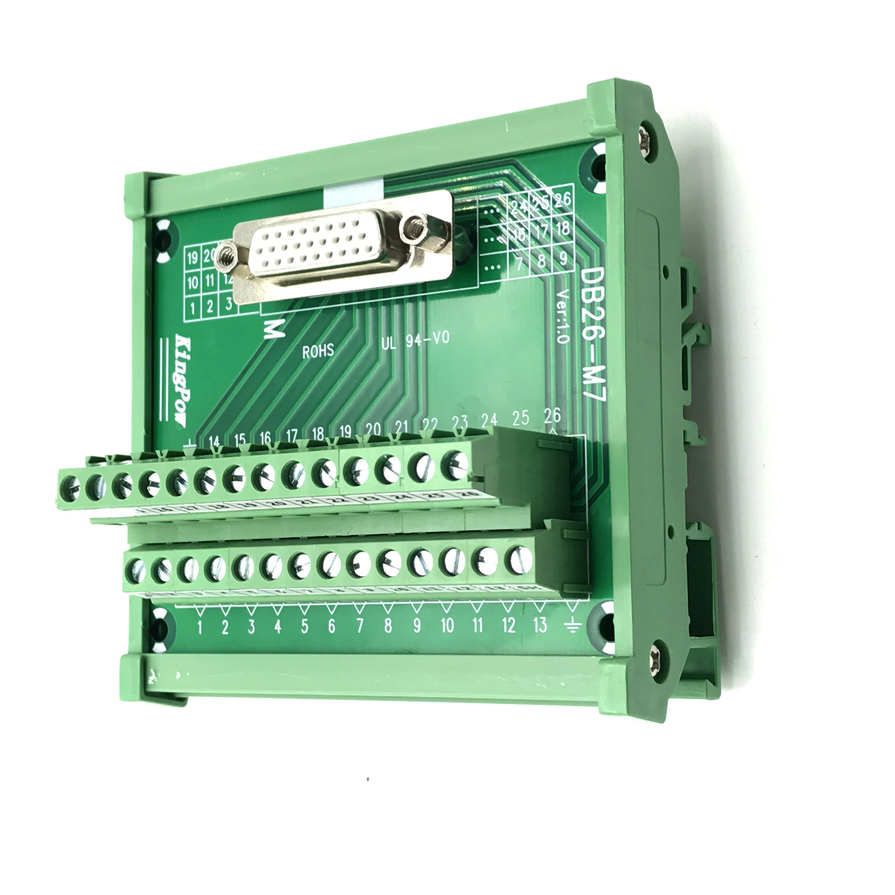 Db26-m7 conversion Terminal DB26 conversion Board DR26 26PIN Female Terminal board with a cover terminal station
Db26-m7 conversion Terminal DB26 conversion Board DR26 26PIN Female Terminal board with a cover terminal station