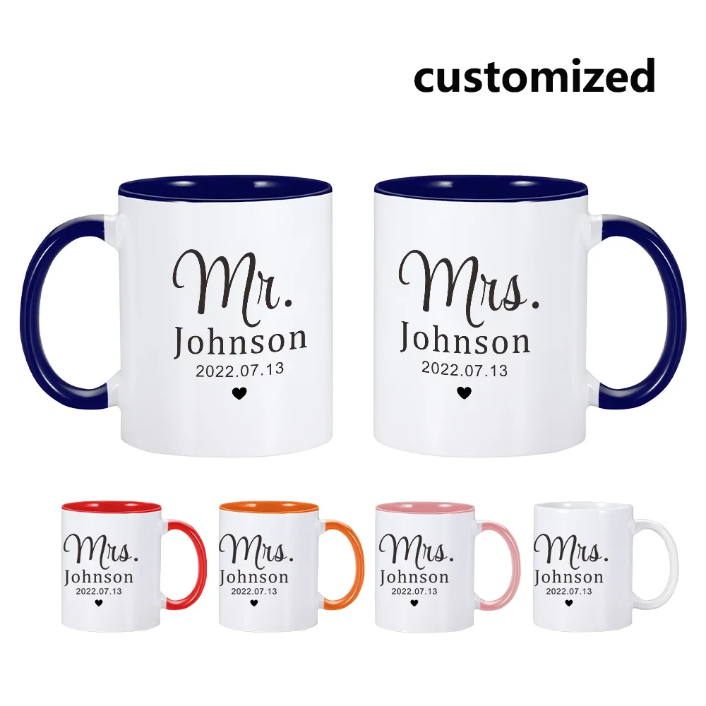 Custom Couple Mug Personalized Valentine's Mugs Mr. Mrs. Mug with Name Couple Date Coffee Tea Cup Gift for Wedding Anniversary
Custom Couple Mug Personalized Valentine's Mugs Mr. Mrs. Mug with Name Couple Date Coffee Tea Cup Gift for Wedding Anniversary
