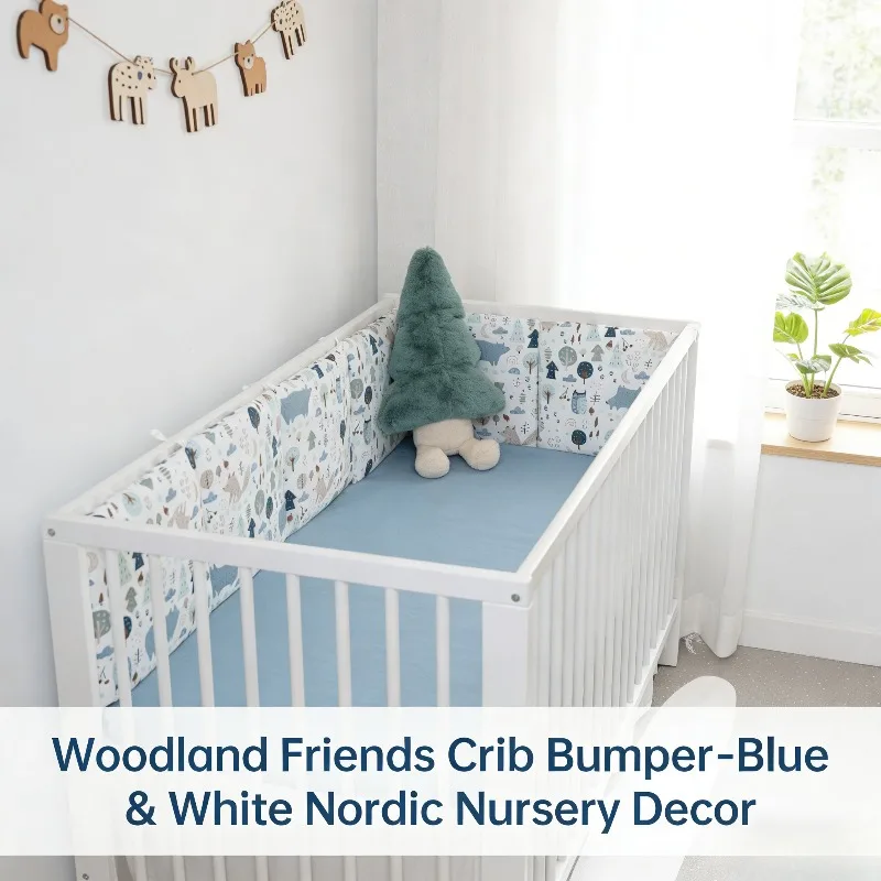 Baby Crib Bumper Cotton Bumper Freely Combined Bed Backrest Cotton Blue Polar Bear 30x30cm Machine Washable Full Piece
Baby Crib Bumper Cotton Bumper Freely Combined Bed Backrest Cotton Blue Polar Bear 30x30cm Machine Washable Full Piece