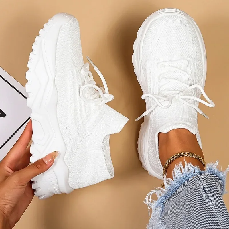 Fashion Stretch Knitting Sneakers for Women 2024 Autumn Couple Lace Up Non Slip Flats Casual Sports Shoes Woman Plus Size 44
Fashion Stretch Knitting Sneakers for Women 2024 Autumn Couple Lace Up Non Slip Flats Casual Sports Shoes Woman Plus Size 44