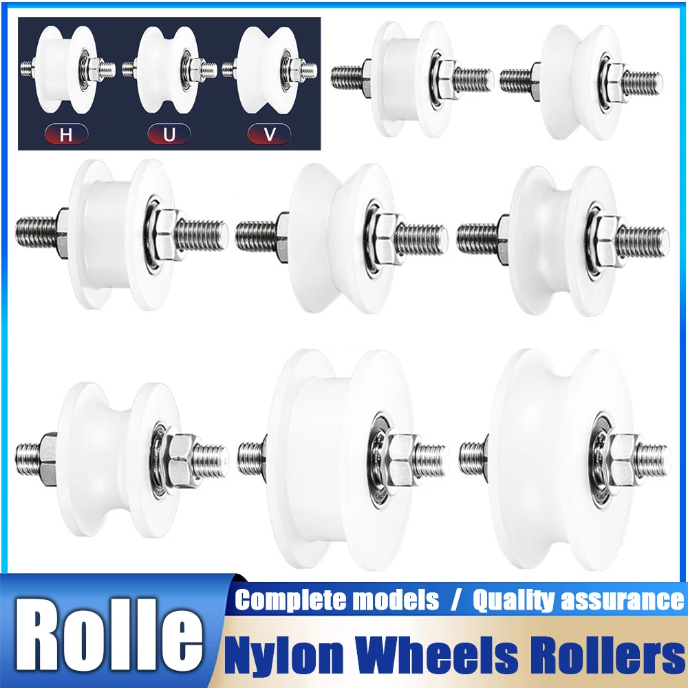 1Pc Stainless Steel Nylon Pulley with Screw Moving Door Track Wheel U/V/H Type Guide Pulley Door and Window Hardware Roller
1Pc Stainless Steel Nylon Pulley with Screw Moving Door Track Wheel U/V/H Type Guide Pulley Door and Window Hardware Roller