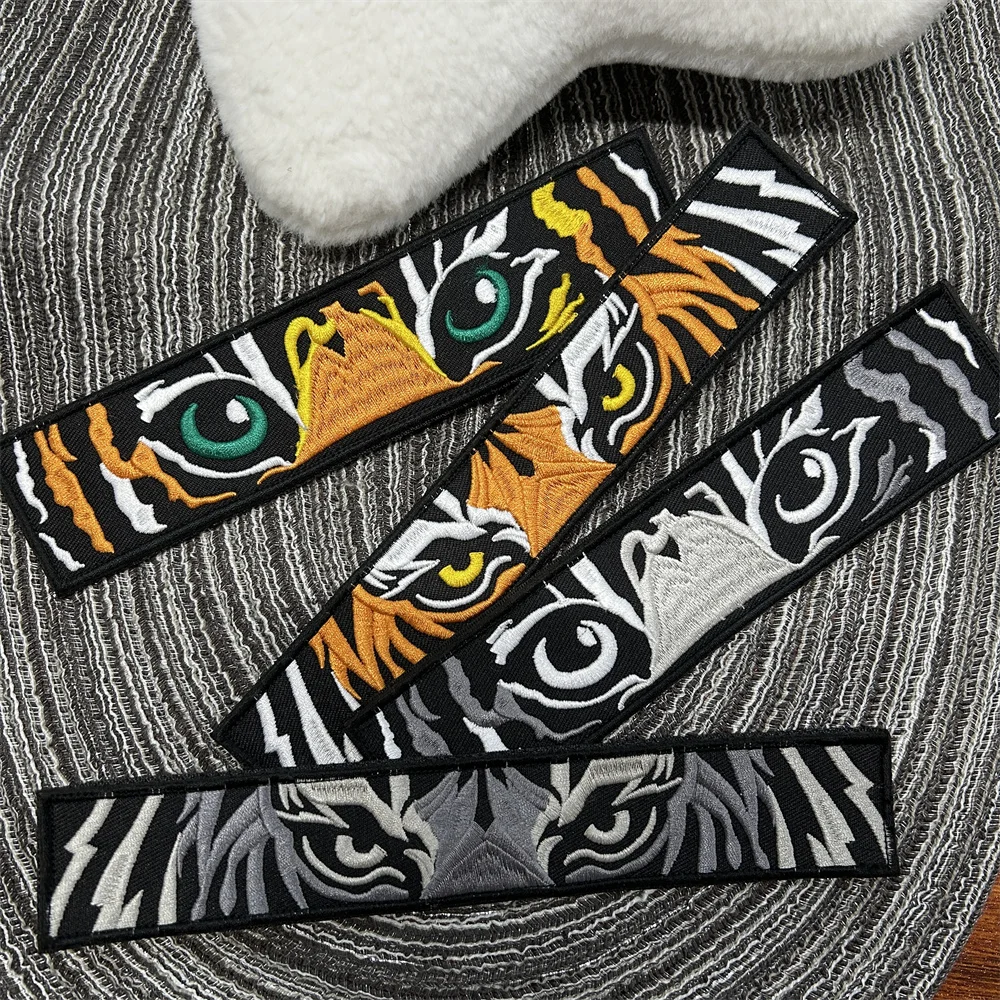 Clothing Embroidery Hook & Loop Patch Tiger Eye Morale Badge Tactical Hook & Loop Backpack Decorative Armband Sticker
Clothing Embroidery Hook & Loop Patch Tiger Eye Morale Badge Tactical Hook & Loop Backpack Decorative Armband Sticker