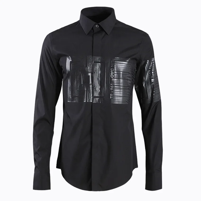 Spring new cross-border men's shirt long sleeved European and American style printed shirt trendy brand slim fit men's shirt
Spring new cross-border men's shirt long sleeved European and American style printed shirt trendy brand slim fit men's shirt