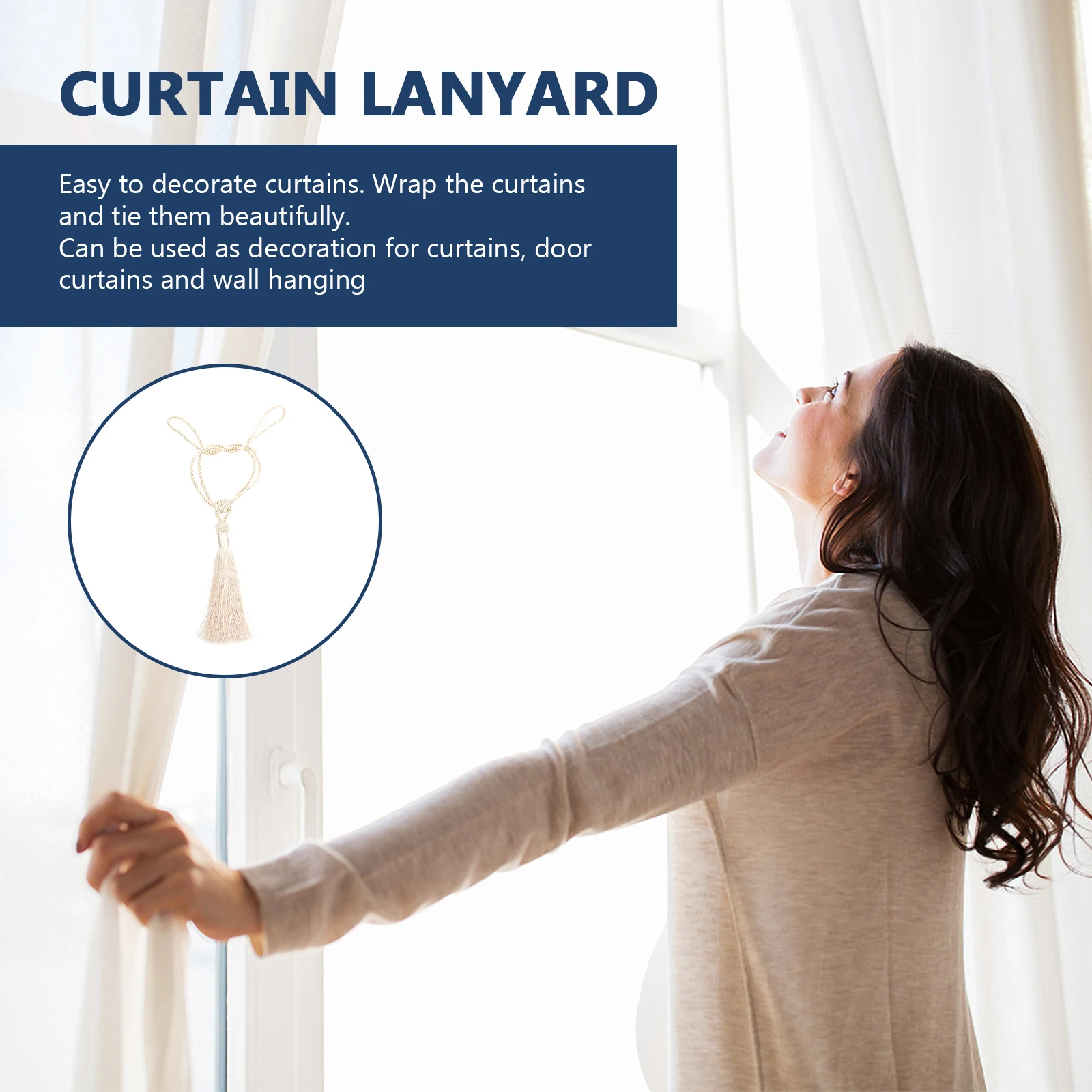 2Pcs Curtain Tiebacks Rope Woven Tassels Stylish Curtain Strap for Home Office Window Decor Rope Tie Backs Woven Tassel Tiebacks
2Pcs Curtain Tiebacks Rope Woven Tassels Stylish Curtain Strap for Home Office Window Decor Rope Tie Backs Woven Tassel Tiebacks