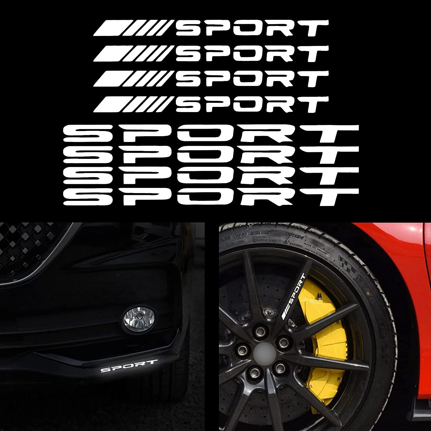 For 8Pcs Sport Emblem Reflective Stickers for Car Wheels Rims Hub Auto Racing Permance Logo Decals Truck Bumper
For 8Pcs Sport Emblem Reflective Stickers for Car Wheels Rims Hub Auto Racing Permance Logo Decals Truck Bumper