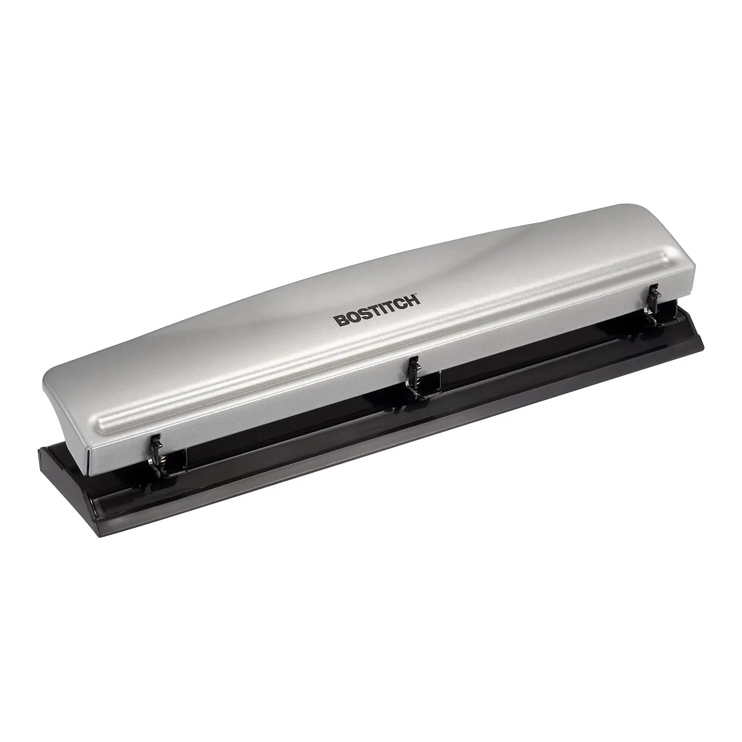 Heavy Duty 3-Hole Punch, 12 Sheet Capacity, Metal, Rubber Base, Easy-Clean Tray
Heavy Duty 3-Hole Punch, 12 Sheet Capacity, Metal, Rubber Base, Easy-Clean Tray
