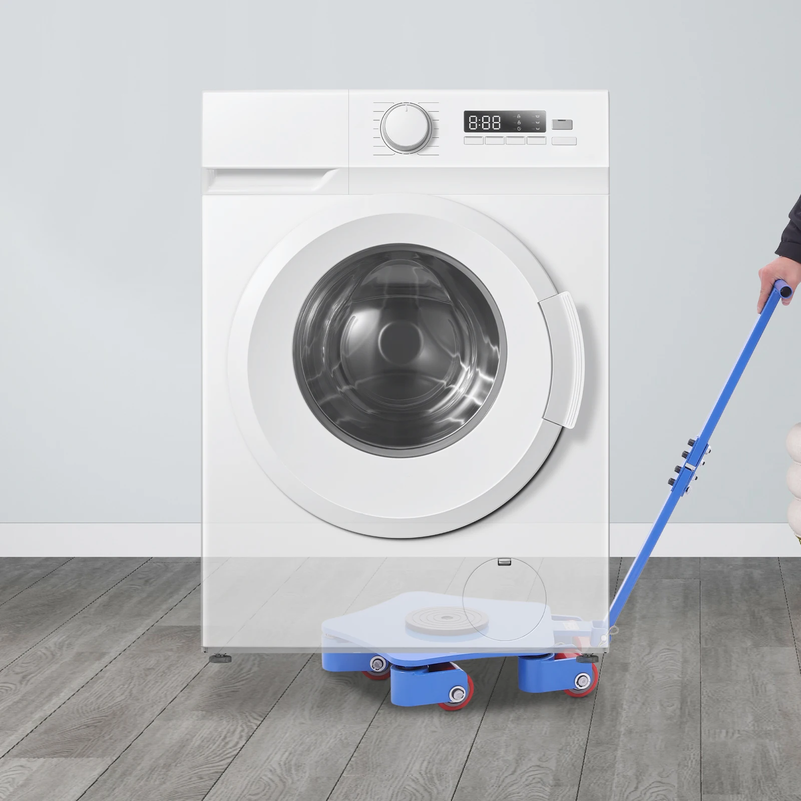 Blue Iron PU Wheel 47.5x57x11cm 4-ton Handling Tank Five-wheel Steering Industrial Heavy Object Moving Platform
Blue Iron PU Wheel 47.5x57x11cm 4-ton Handling Tank Five-wheel Steering Industrial Heavy Object Moving Platform