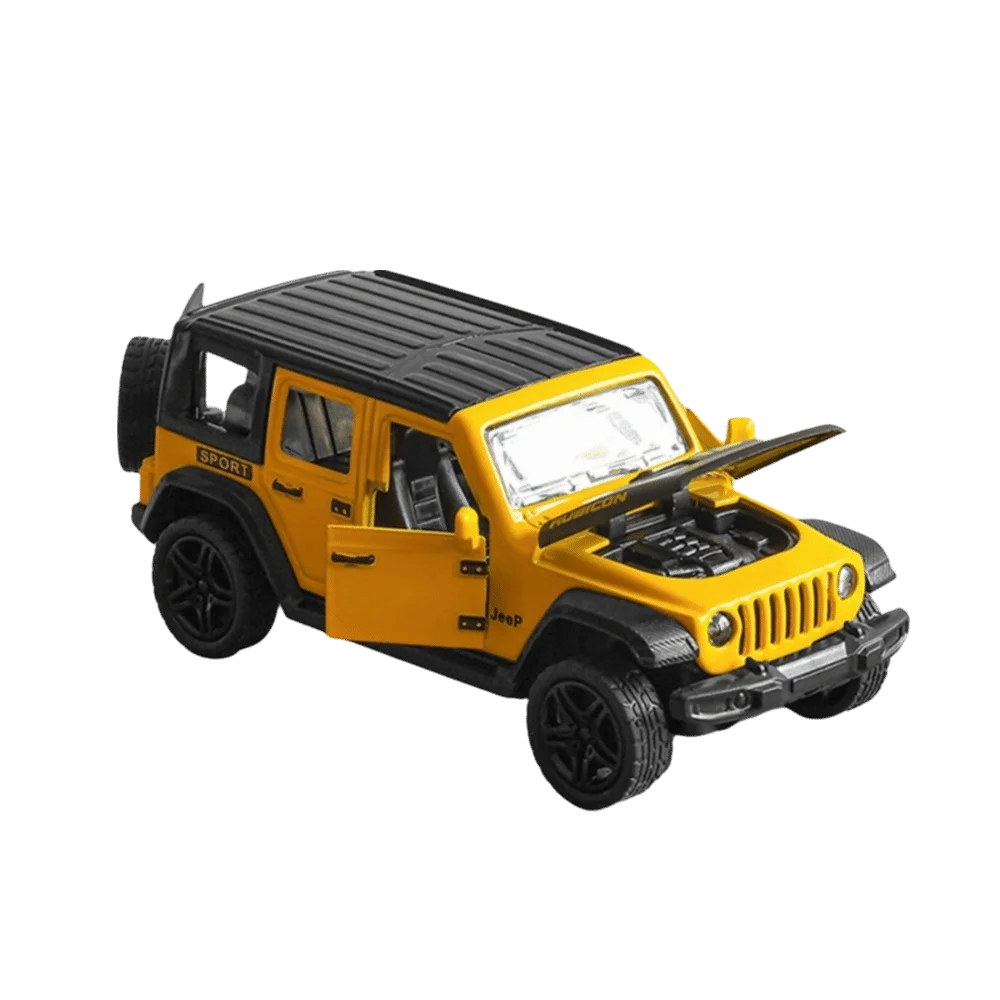 Black And Red Precast Die-Cast Vehicle Model Alloy Material Doors Open Alloy Racing Car Pull-Back Function Scale 1:36