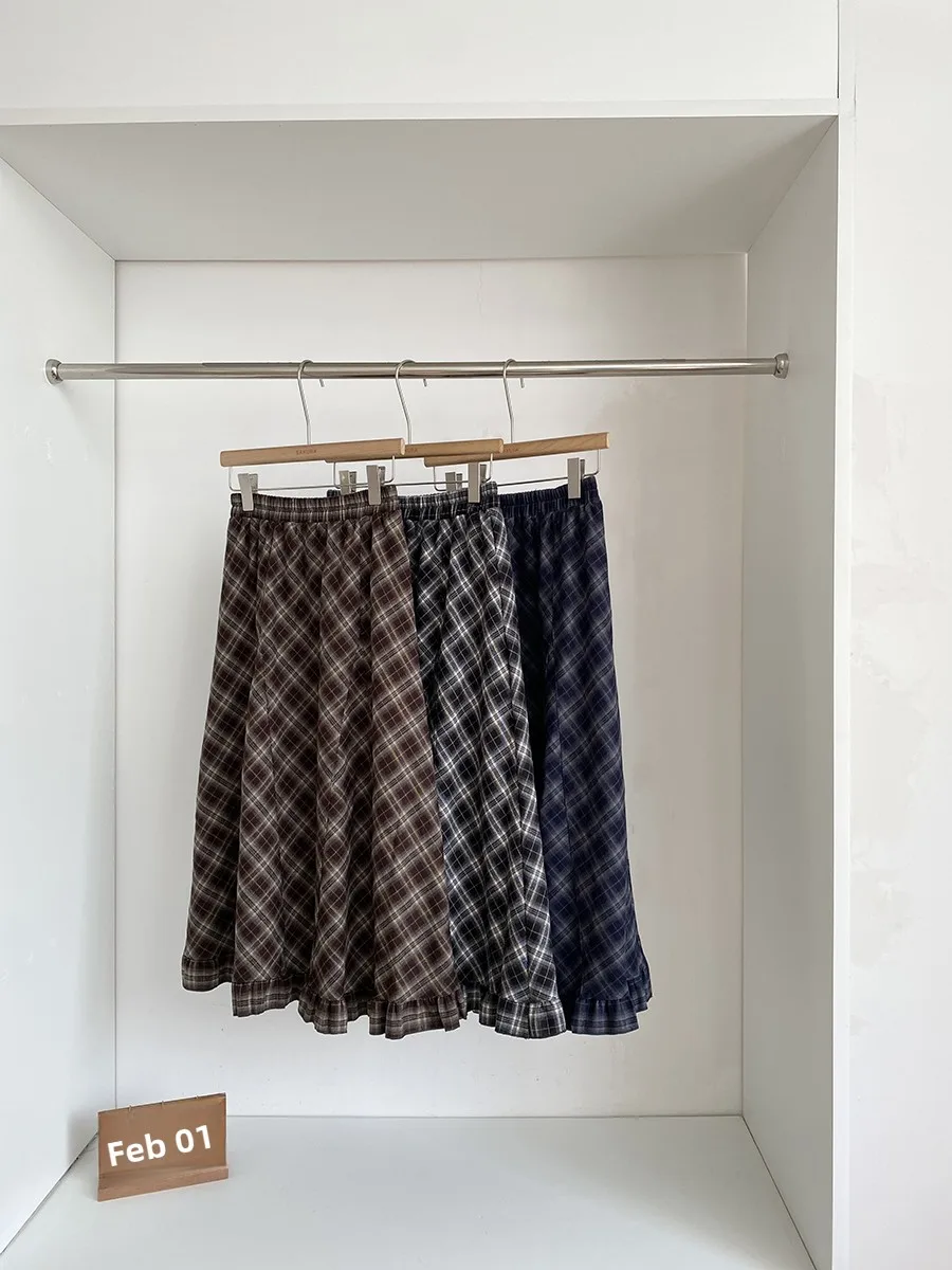 Spring 2026 Retro High Waist A-Line Skirt Women's Fashionable plus Size Elastic Waist Plaid Design Commute Polyester Fiber
Spring 2026 Retro High Waist A-Line Skirt Women's Fashionable plus Size Elastic Waist Plaid Design Commute Polyester Fiber