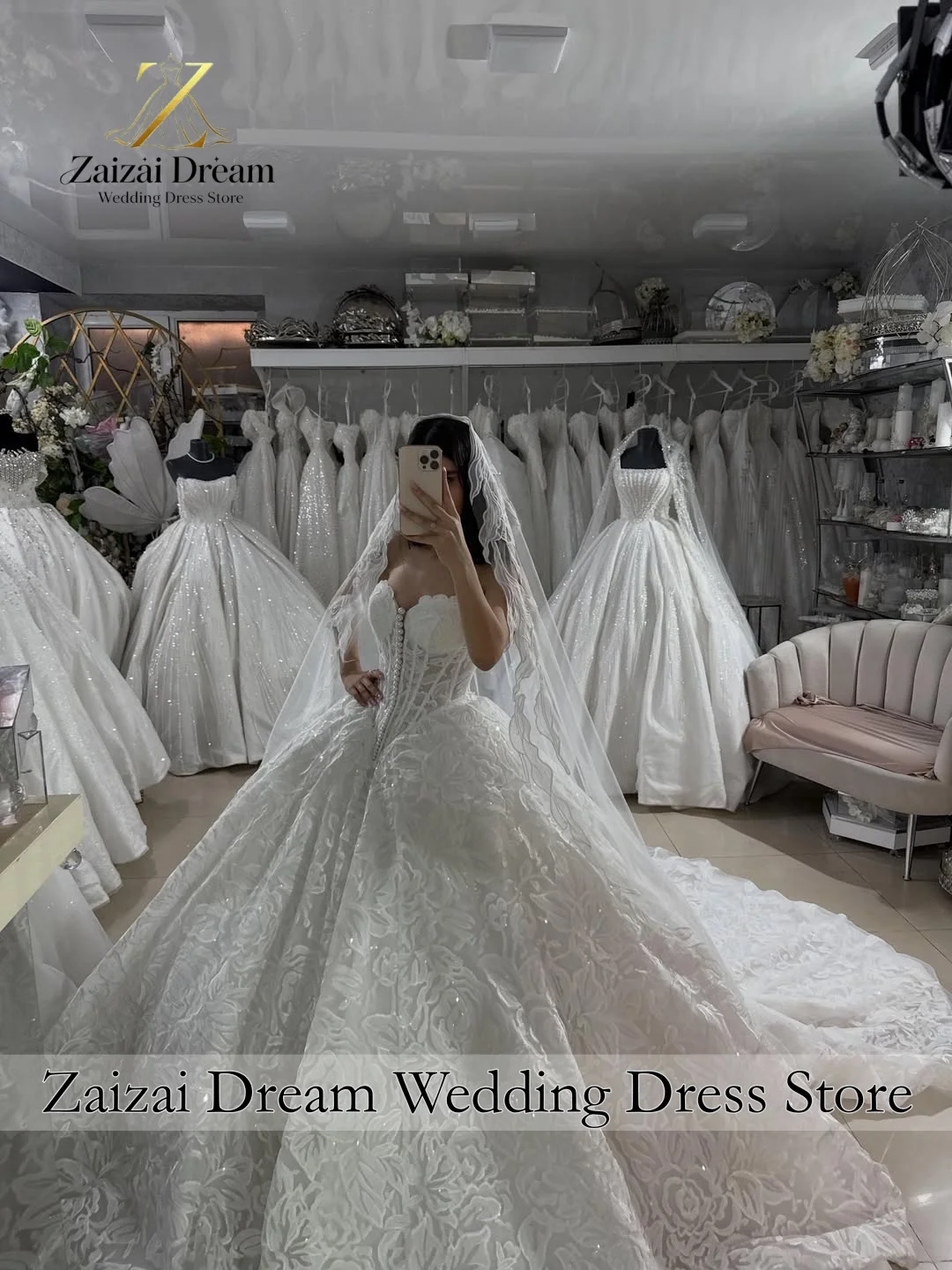 Customized Luxury Floral Lace Wedding Dresses Garden Sleeveless Wedding Gowns With Court Train Bridal Gowns vestido de novia
Customized Luxury Floral Lace Wedding Dresses Garden Sleeveless Wedding Gowns With Court Train Bridal Gowns vestido de novia