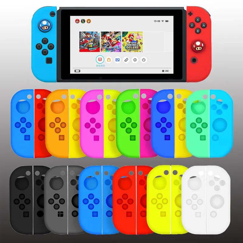 For Nintendo Switch Joy Con Silicone Cover Handle Protective Cover Switch Silicone Cover Non-slip Protective Case 
For Nintendo Switch Joy Con Silicone Cover Handle Protective Cover Switch Silicone Cover Non-slip Protective Case