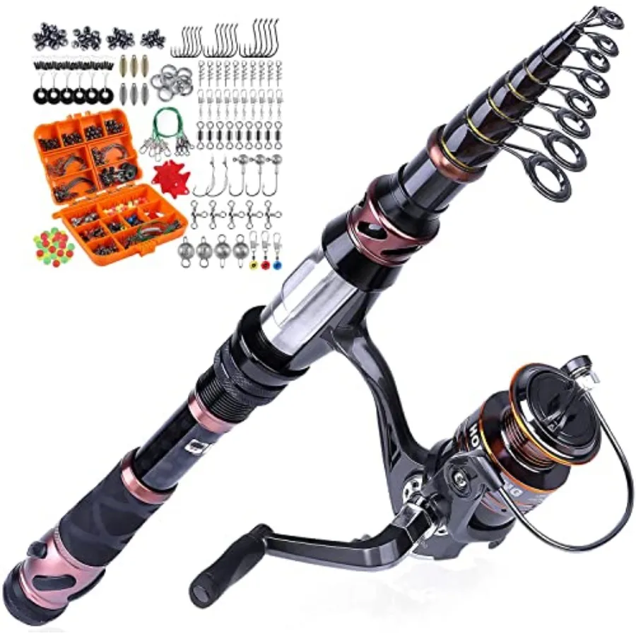 Fishing Rod and Reel Combos 212pcs Fishing Tackle Kit with Tackle Box Telescopic Fishing Rod Pole
Fishing Rod and Reel Combos 212pcs Fishing Tackle Kit with Tackle Box Telescopic Fishing Rod Pole