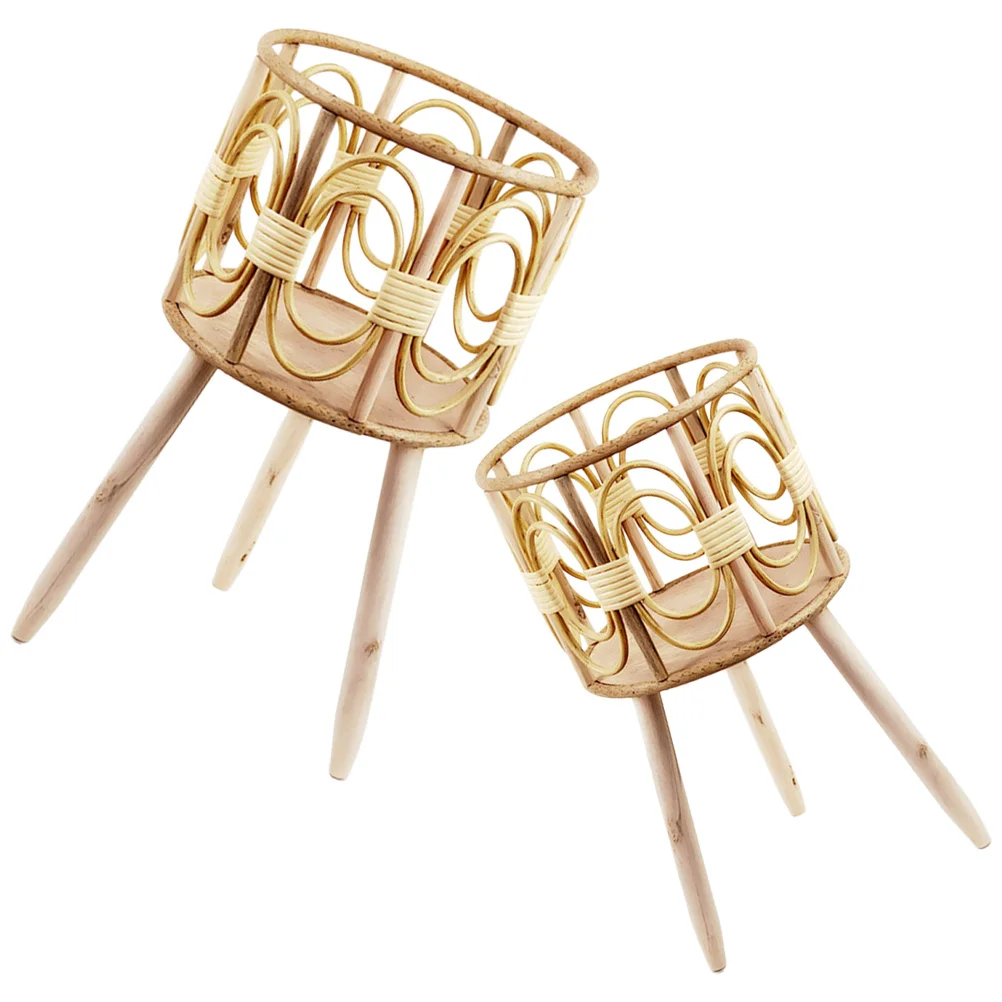 2Pcs Wooden Plant Pot Basket on Standing Legs Woven Flower Pot Holder Rustic Planter Stand for Indoor Outdoor Home Garden
2Pcs Wooden Plant Pot Basket on Standing Legs Woven Flower Pot Holder Rustic Planter Stand for Indoor Outdoor Home Garden