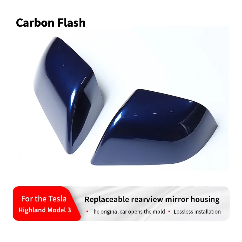 Carbon flash Rear View Mirror Shell Replacement Cover For Tesla 2021-2025 Model 3 HighlandSide Mirror Shells on Frame blue
Carbon flash Rear View Mirror Shell Replacement Cover For Tesla 2021-2025 Model 3 HighlandSide Mirror Shells on Frame blue